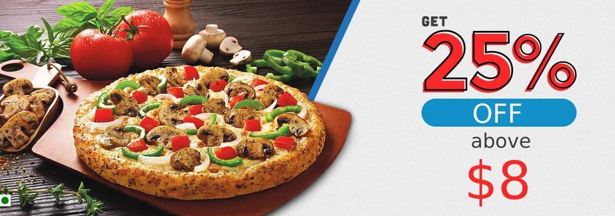 Yo!Pizzas - 25% OFF on $8 and above